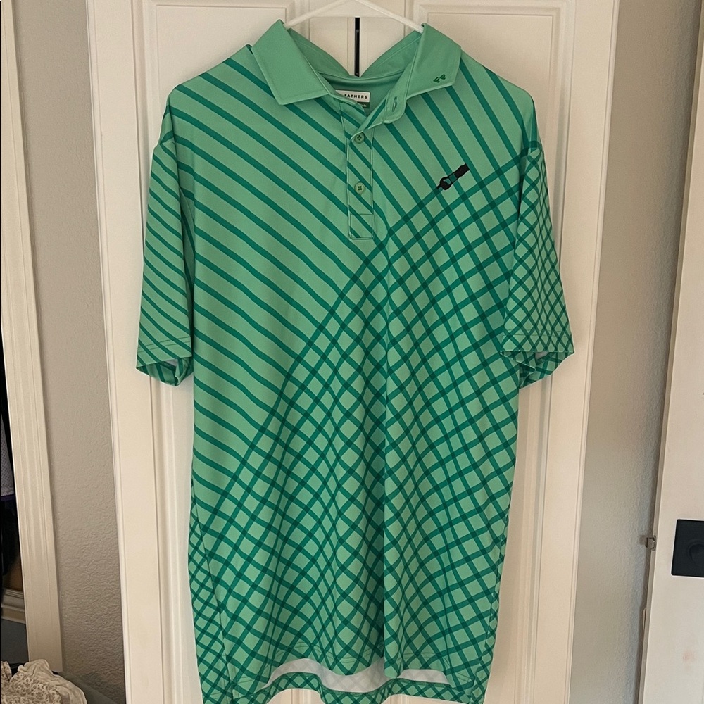 Fore Fathers Green Lawn Mower Golf Polo Shirt